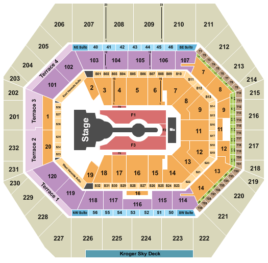 Gainbridge Fieldhouse Cardi B Seating Chart